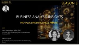 Business Analysis Insights podcast - The Value Driven Business Analyst