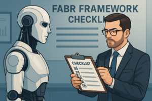 Business analyst applying the FABR Framework Checklist – generated with ChatGPT