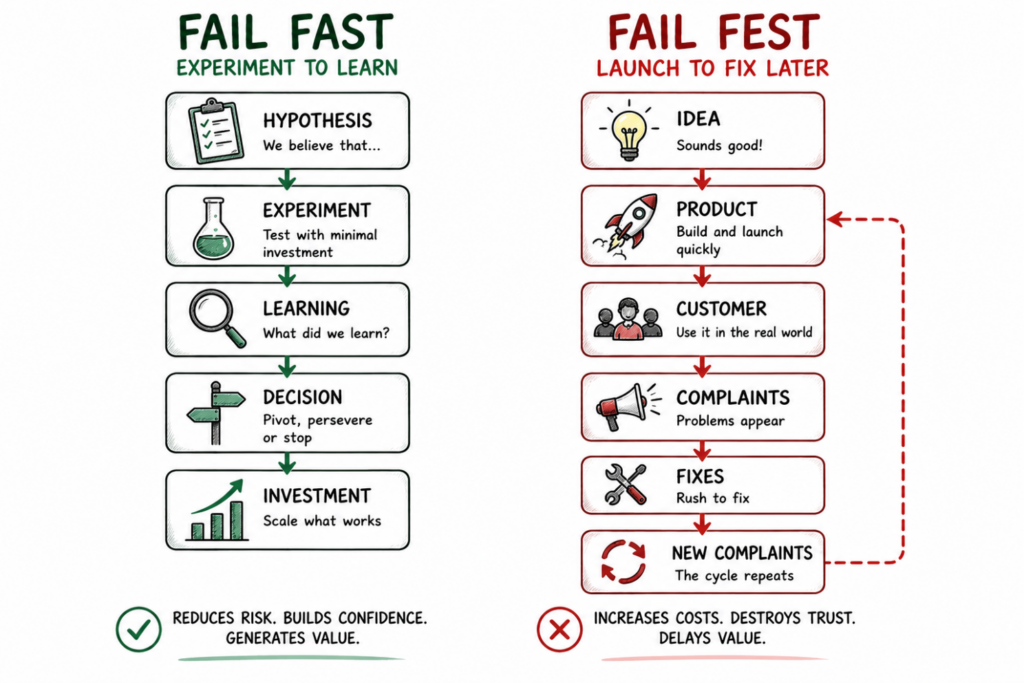Fail fast vs Fail Fest Flow