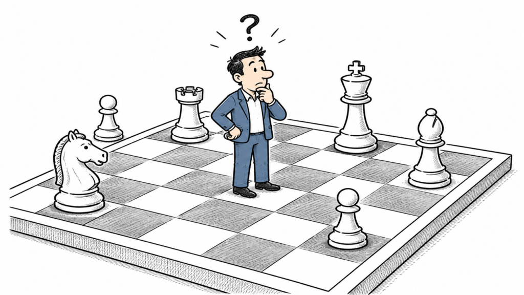 A professional trying to understand the career game